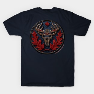 Tribal Moose Skull 2 T-Shirt